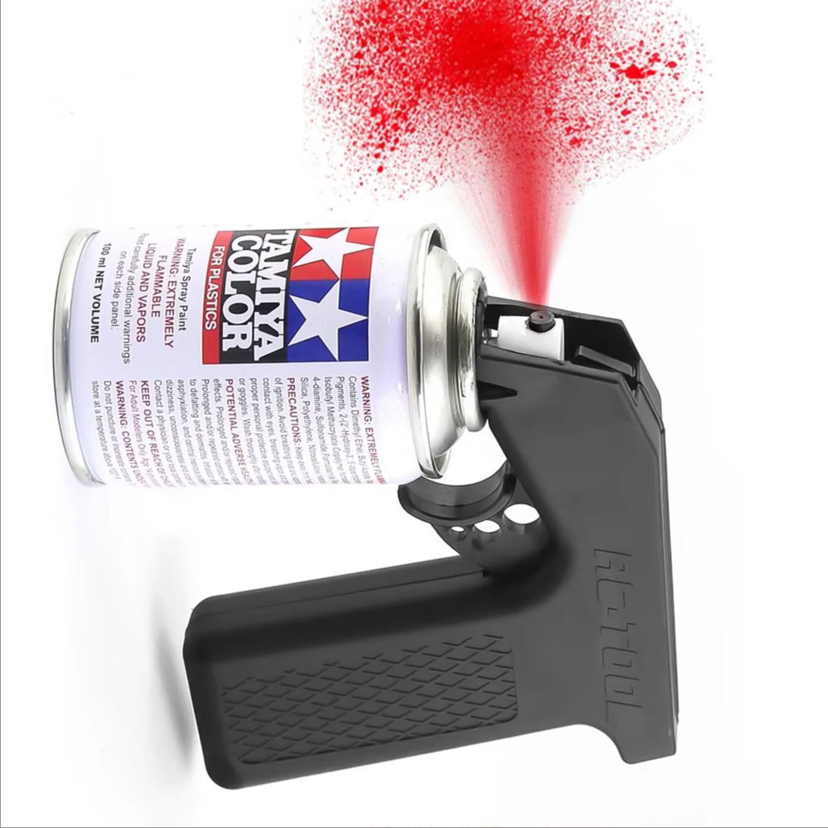 Tamiya Model Paint Set - Tamiya Verfspuitflesadapter Aerosolspuitgreep Volledige grip Trigger